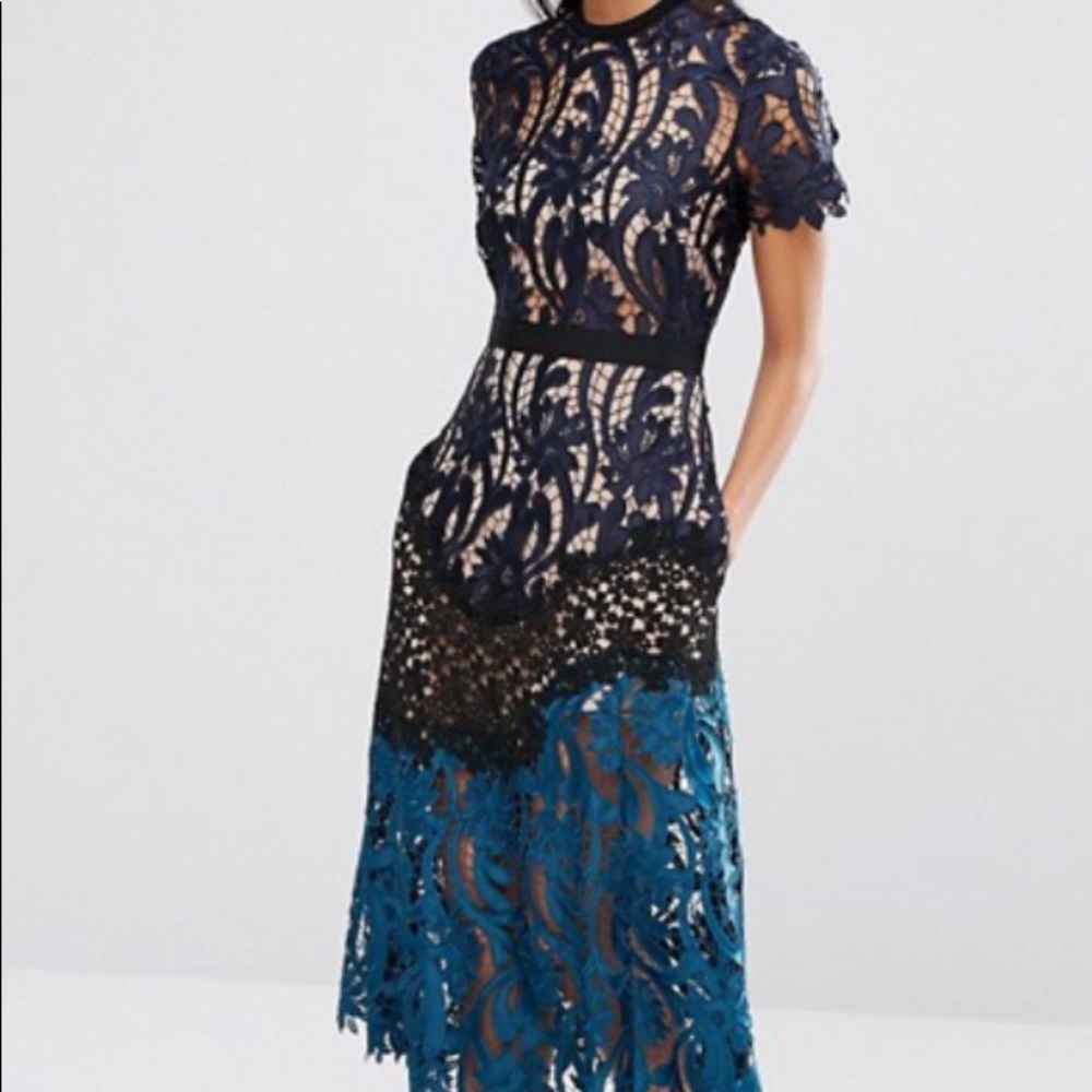 Self Portrait Midi Dress